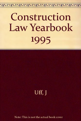 Imagen de archivo de Construction Law Yearbook a la venta por Phatpocket Limited