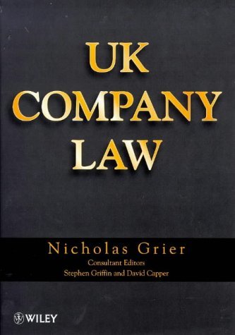 Uk Company Law (9780471958369) by Grier, Nicholas; Griffin, Stephen; Capper, David