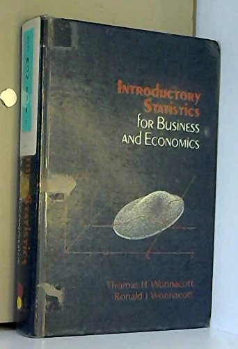 Imagen de archivo de Introductory Statistics a la venta por Better World Books