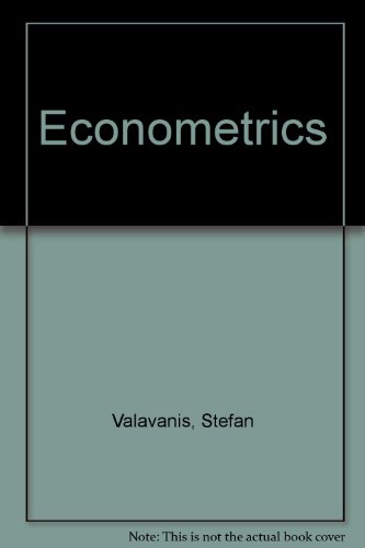 Stock image for Econometrics for sale by Wonder Book