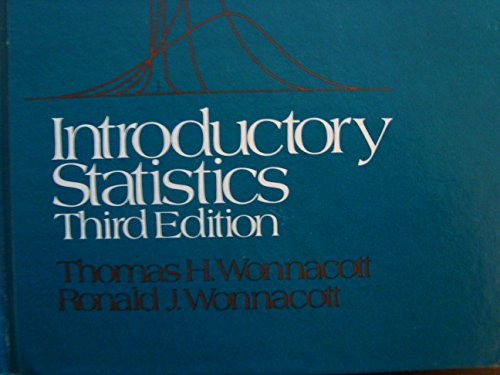 9780471959823: Wonnacott Introductory ∗statistics∗ 3ed (Wiley Series in Probability and Statistics – Applied Probability and Statistics Section)