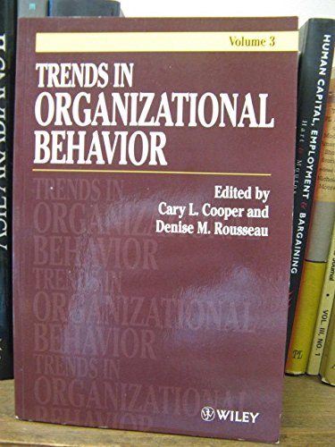 9780471965855: Trends in Organizational Behavior: v. 3