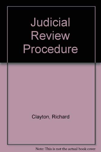 9780471968672: Judicial Review Procedure