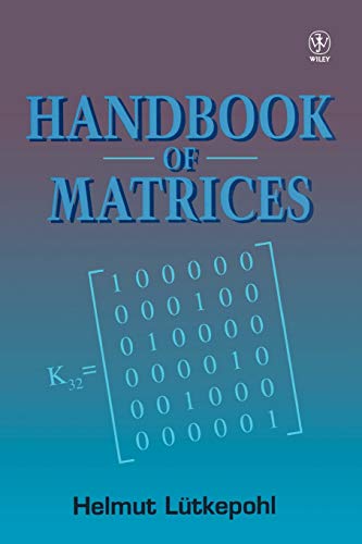 9780471970156: Hdbk of Matrices