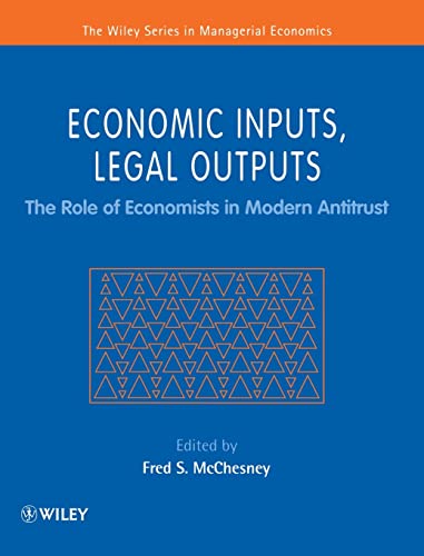 Imagen de archivo de Economic Inputs, Legal Outputs a la venta por Blackwell's