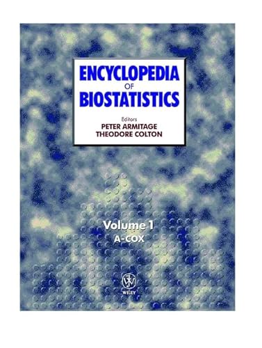 Beispielbild fr Encyclopedia of Biostatistics Six Volumes zum Verkauf von Webbooks, Wigtown