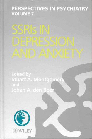 Imagen de archivo de SSRIs in Depression and Anxiety. a la venta por Kloof Booksellers & Scientia Verlag