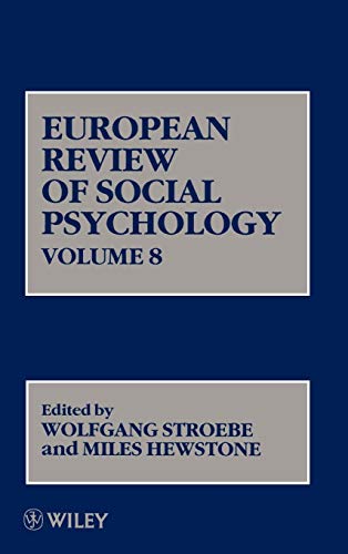 Beispielbild fr European Review of Social Psychology V 8 zum Verkauf von medimops