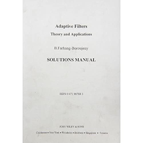 9780471987888: Adaptive Filters (Solutions Manual)