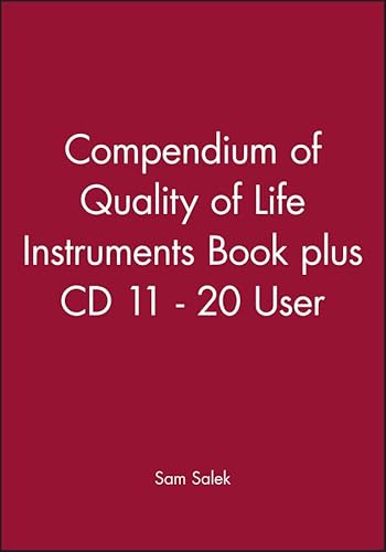 9780471988427: Compendium of Quality of Life Instruments