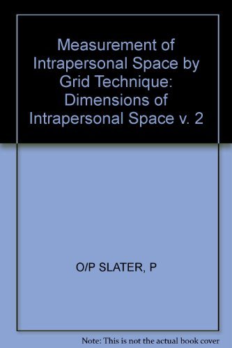 9780471994503: Measurement of Intrapersonal Space by Grid Technique (v. 2)