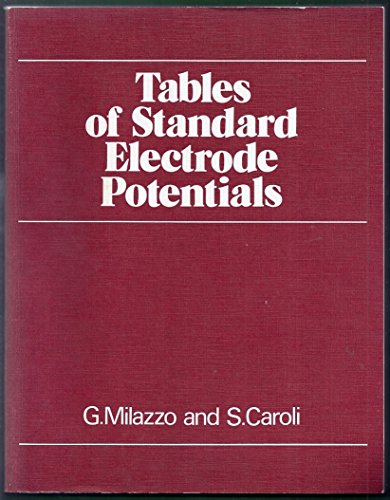 Stock image for Milazzo - Tables of Standard Electrode Potentials for sale by Better World Books