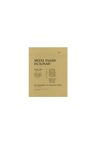 9780472010332: Middle English Dictionary: C.3