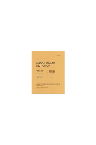 9780472012329: Middle English Dictionary: W.6