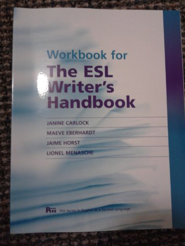 9780472034048: Workbook for The ESL Writer's Handbook (Pitt English as a Second Language)