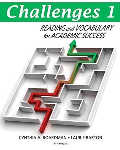 Imagen de archivo de Challenges, Book 1: Reading and Vocabulary for Academic Success a la venta por Textbooks_Source