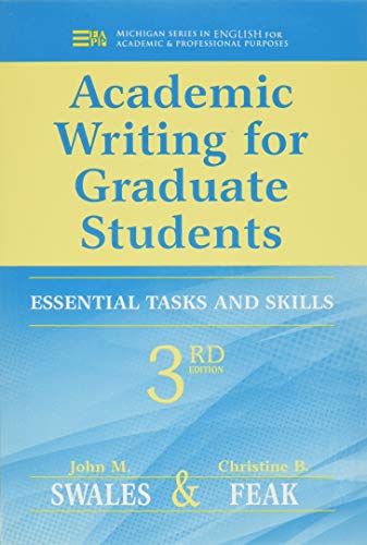 Beispielbild fr Academic Writing for Graduate Students, 3rd Edition : Essential Tasks and Skills zum Verkauf von Better World Books