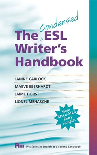 Stock image for The Condensed ESL Writer's Handbook (Pitt Series In English As A Second Language) for sale by Midtown Scholar Bookstore