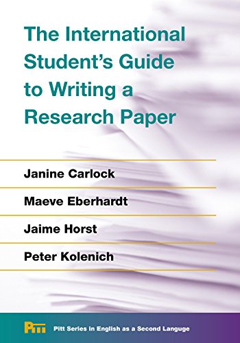 Imagen de archivo de The International Student's Guide to Writing a Research Paper a la venta por ThriftBooks-Atlanta