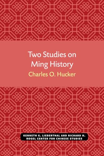 Beispielbild fr Two Studies on Ming History zum Verkauf von GreatBookPrices