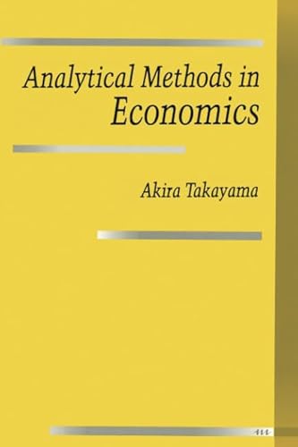 Imagen de archivo de Analytical Methods in Economics a la venta por SecondSale