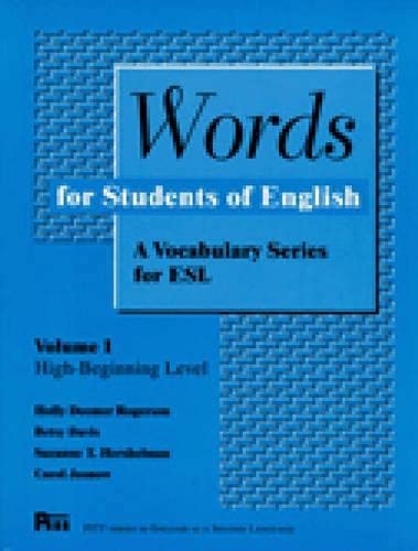 Beispielbild fr Words for Students of English: A Vocabulary Series for ESL, Vol. 1 (Pitt Series in English As a Second Language) (Volume 1) zum Verkauf von St Vincent de Paul of Lane County