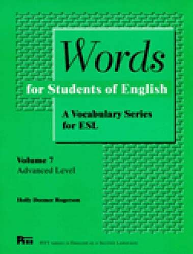 Beispielbild fr Words for Students of English : A Vocabulary Series for ESL, Vol. 7 (Pitt Series in English As a Second Language) (Volume 7) zum Verkauf von Decluttr