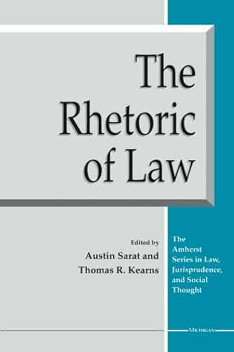 9780472083862: The Rhetoric of Law