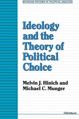 Beispielbild fr Ideology and the Theory of Political Choice zum Verkauf von Better World Books