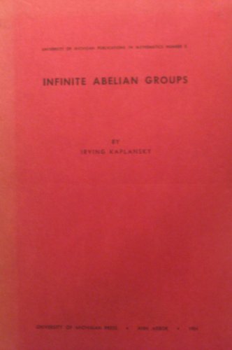 Imagen de archivo de Infinite Abelian Groups. a la venta por HPB-Red