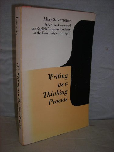Beispielbild fr Writing As a Thinking Process zum Verkauf von Wonder Book