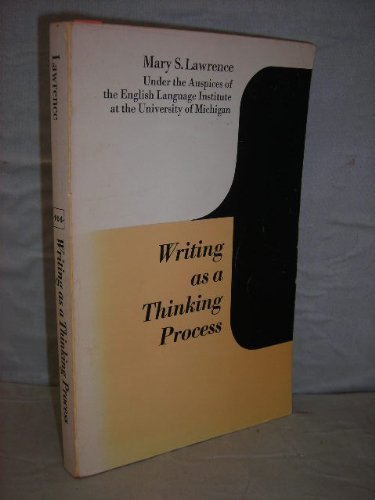 Imagen de archivo de Writing As a Thinking Process a la venta por Wonder Book