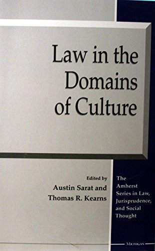 Imagen de archivo de Law in the Domains of Culture (Amherst Series in Law, Jurisprudence & Social Thought) a la venta por Great Matter Books