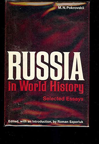 Beispielbild fr Russia in World History; Selected Essays zum Verkauf von Better World Books