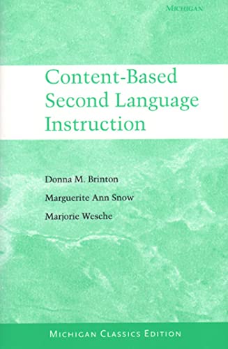 Stock image for Content-Based Second Language Instruction: Michigan Classics Edition for sale by HPB-Red