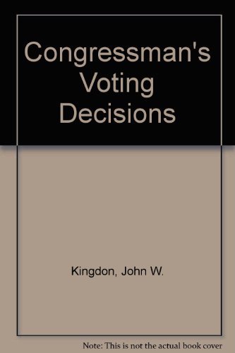 9780472094011: Congressman's Voting Decisions