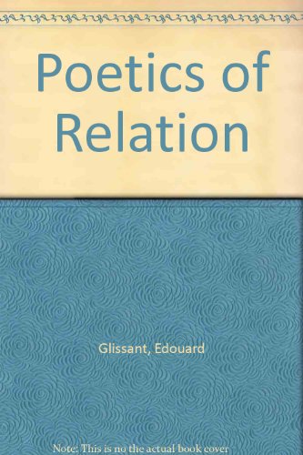 9780472096299: Poetics of Relation