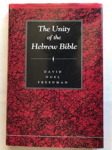 9780472102457: Unity of Hebrew Bible CB