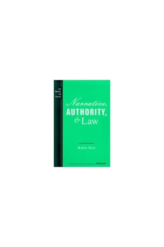Beispielbild fr Narrative, Authority, and Law zum Verkauf von Better World Books