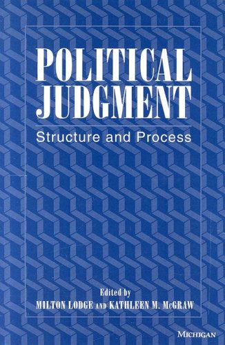 9780472105410: Political Judgment: Structure and Process