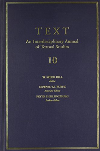 9780472109234: Text: v. 10 (TEXT: An Interdisciplinary Annual of Textual Studies)