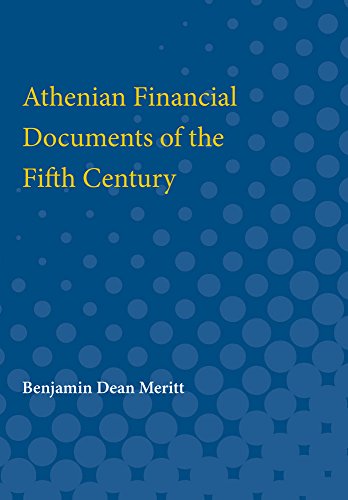 Stock image for Athenian Financial Documents of the Fifth Century for sale by Better World Books