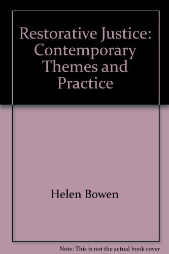Beispielbild fr Restorative justice: Contemporary themes and practice zum Verkauf von Book ReViews