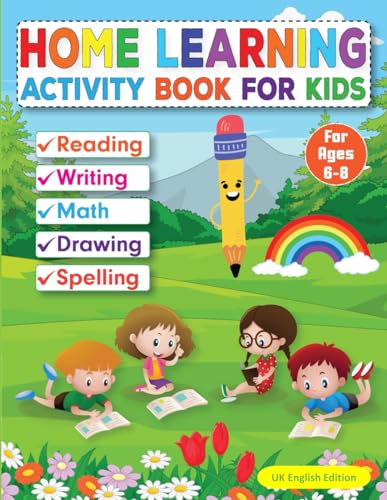 Stock image for Home Learning Activity Book for Kids: UK English Edition [Soft Cover ] for sale by booksXpress