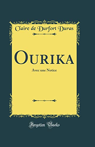 Stock image for Ourika Avec une Notice Classic Reprint for sale by PBShop.store US