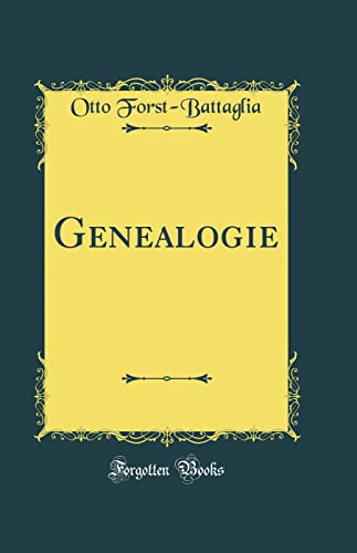 Stock image for Genealogie Classic Reprint for sale by PBShop.store US