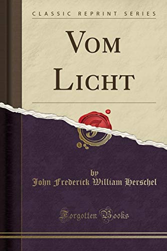 Beispielbild fr Vom Licht (Classic Reprint) zum Verkauf von Forgotten Books