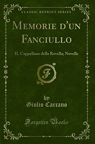 Stock image for Memorie d'Un Fanciullo for sale by PBShop.store US