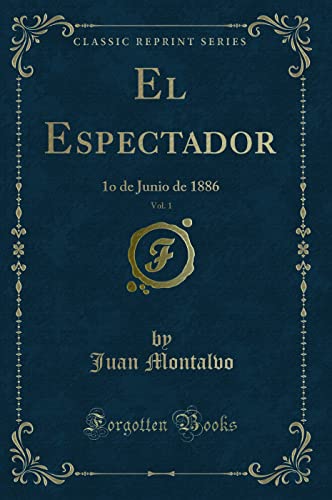 Imagen de archivo de El Espectador, Vol. 1 a la venta por PBShop.store US