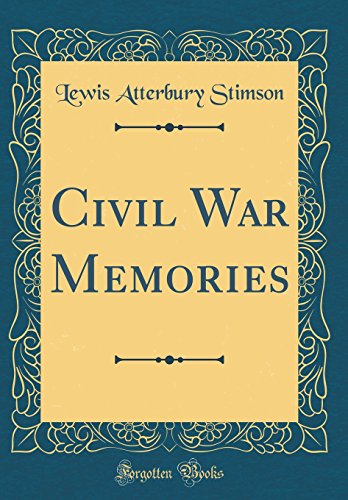 Imagen de archivo de Civil War Memories (Classic Reprint) a la venta por PBShop.store US